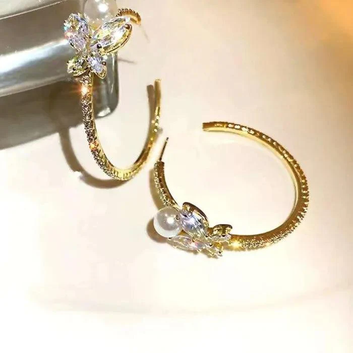 Take A Bow Hoop Earrings - Image 3