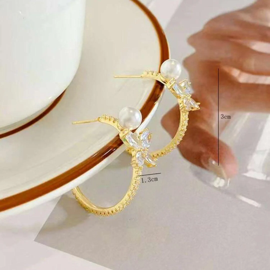 Take A Bow Hoop Earrings - Image 4