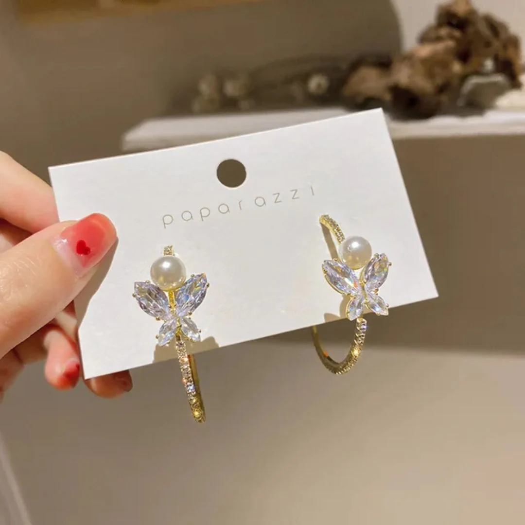 Take A Bow Hoop Earrings - Image 5