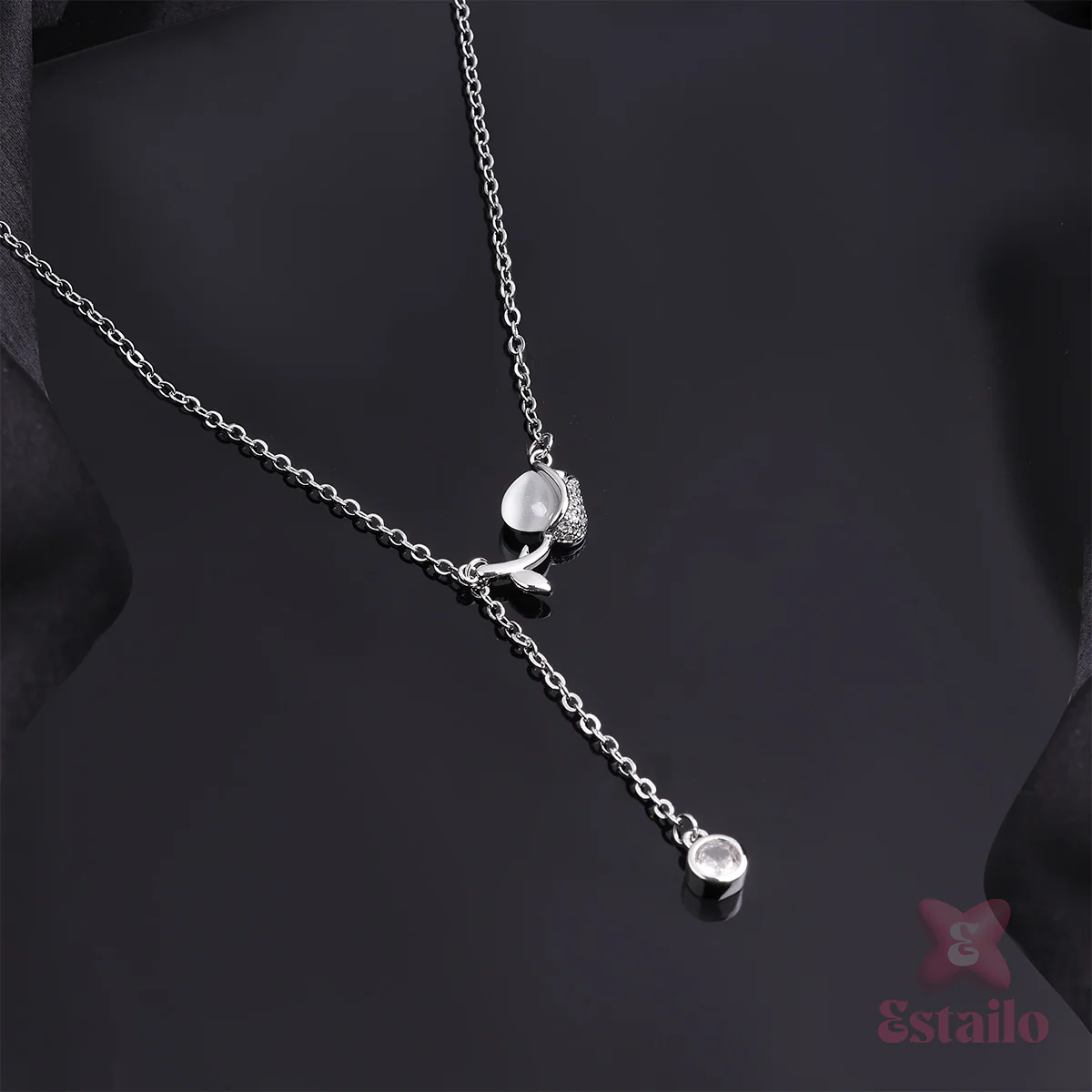 Tulip Lariat Necklace