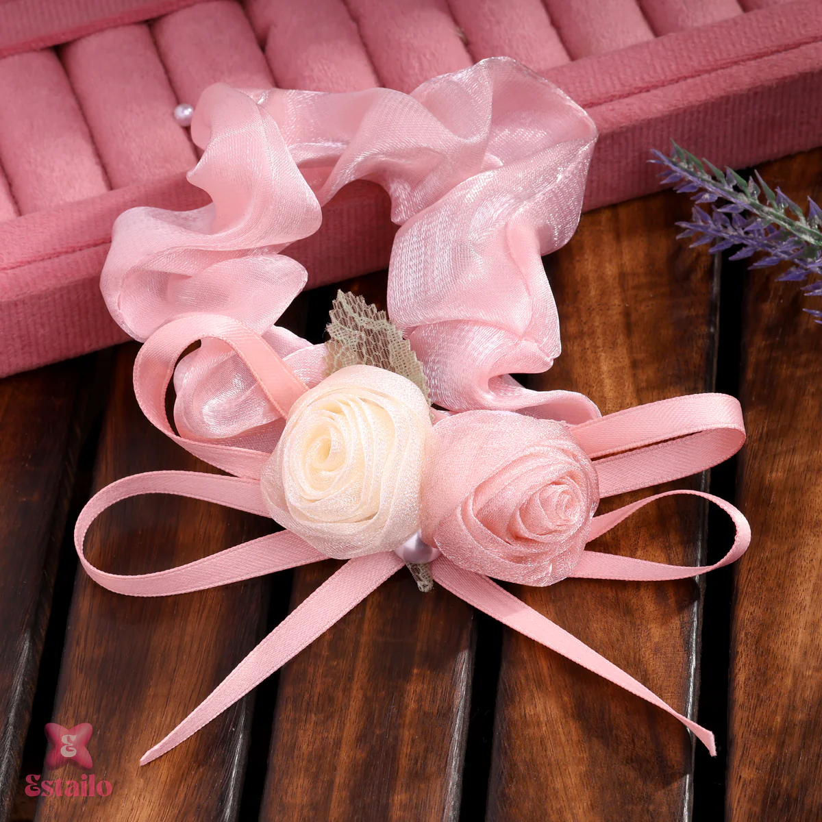 Twin Rose Hair Tie