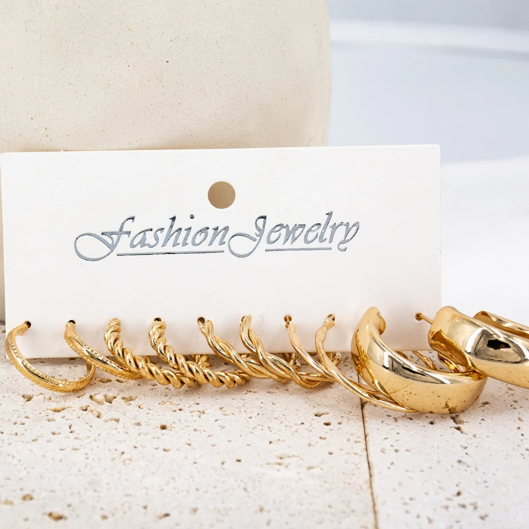 Twist & Glimmer Hoop Combo Earring - Image 2