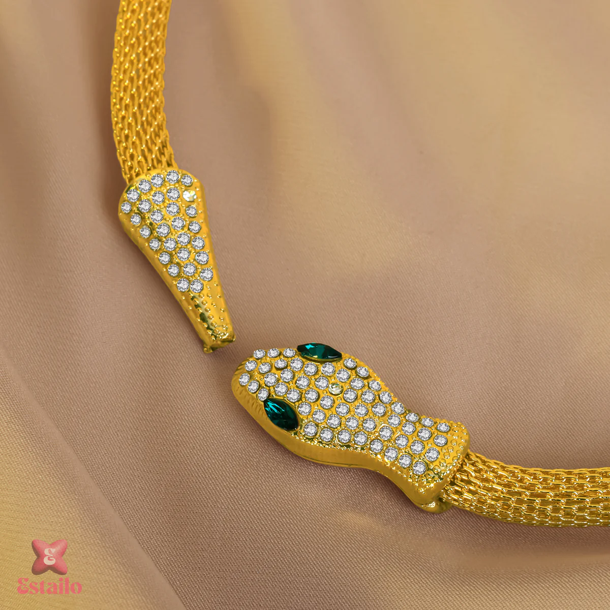 Emerald Serpent Necklace - Image 2