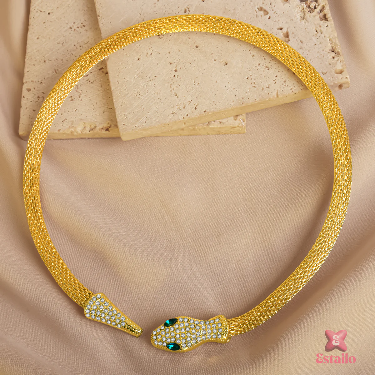 Emerald Serpent Necklace - Image 3