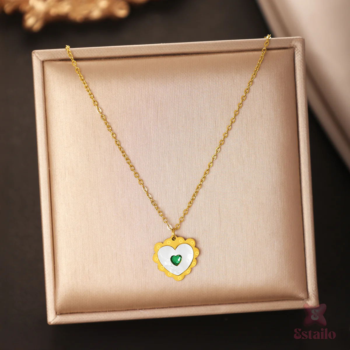 Whispering Willow Heart Necklace - Image 2